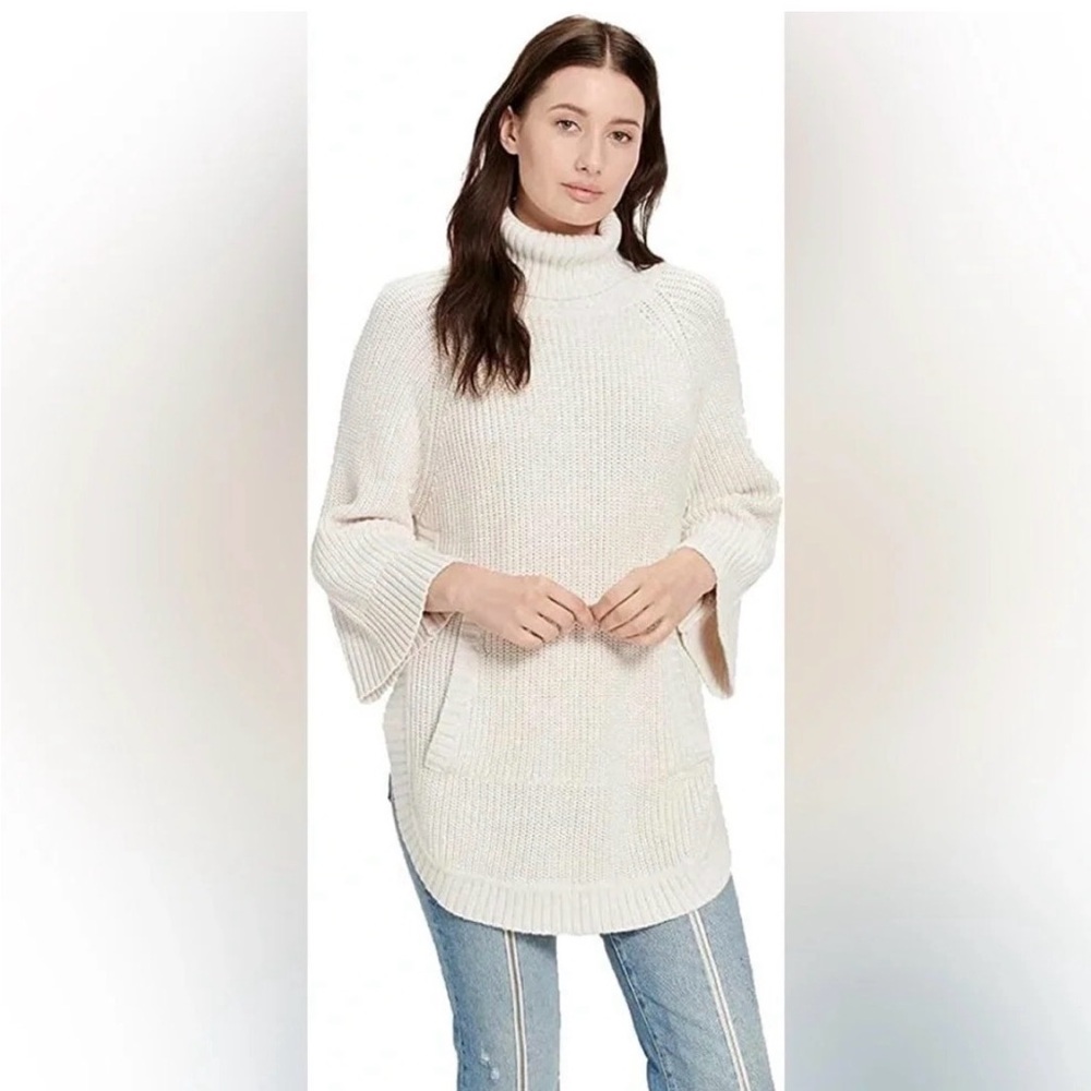 UGG Raelynn Turtleneck Poncho Knit Sweater